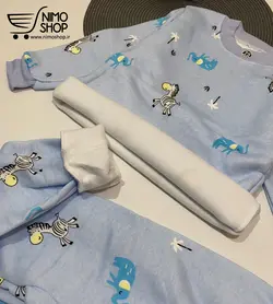 ست بلوز شلوار توکرکی پسرانه مدل فیل و زبرا | NIMOshop