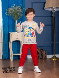 بلوز شلوار پسرانه مدل سگ های نگهبان شگفت انگیز | NIMOshop