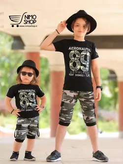 ست بیرونی چریکی( تیشرت شلوارک) مدل 89 | NIMOshop