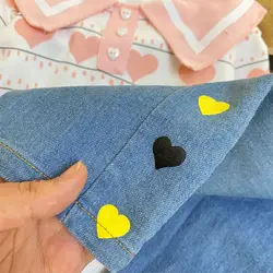 ست شومیز و شلوار جین مدل قلبی