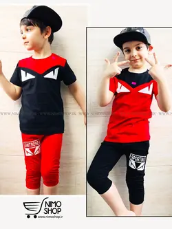 تیشرت شلوارک پسرانه مدل فندی | NIMOshop