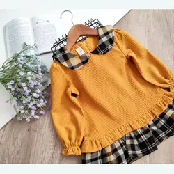 تونیک مخمل دخترانه مدل پانیا