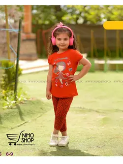 تیشرت شلوارک دخترانه مدل بهارک | NIMOshop