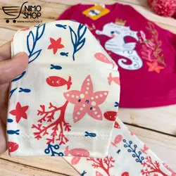 بلوز شلوار دخترانه مدل اسب دریایی