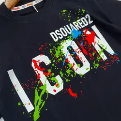 تیشرت مشکی پسرانه طرح آیکون