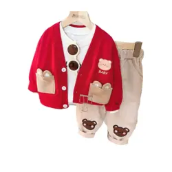 سه تیکه فانتزی بچه گانه (قرمز)