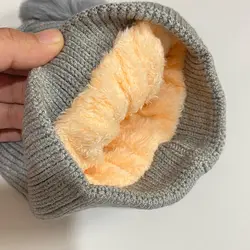 کلاه بافت تدی داخل خز