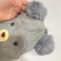 کلاه بافت تدی داخل خز