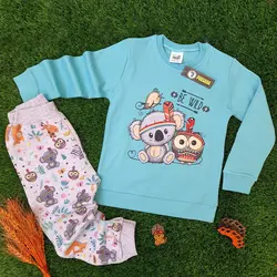 بلوز شلوار خانگی مدل جغد و کوالا