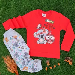 بلوز شلوار خانگی مدل جغد و کوالا