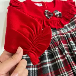 سارافون پشمی دخترانه مدل آوا