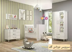 سرویس خواب نوزاد مدل گلد