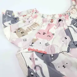 تاپ و شلوارک نخی دخترانه