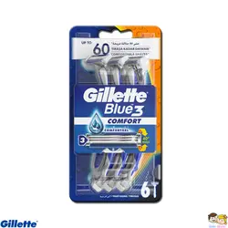 خودتراش ژیلت 3 لبه بلوتری بسته 3 تایی