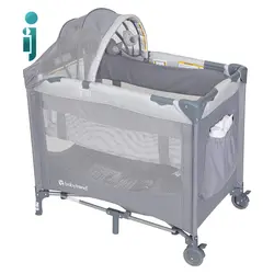 تخت و پارک بی‌بی ترند مدل Babytrend Mini Nursery Center