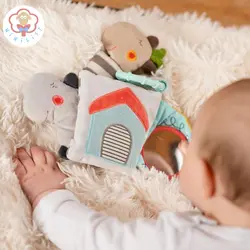 آویز کالسکه کتابچه طرح اسب آبی بیبی فن Baby Fehn