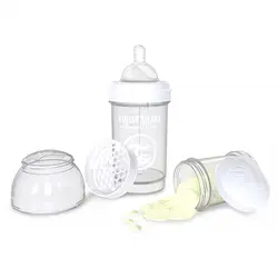 شیشه شیر آنتی کولیک تویست شیک 180 میل سفید Twistshake