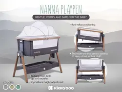 تخت کنار مادر کیکابو مدل Nanna