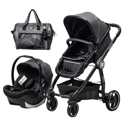 سرویس کالسکه کیکابو مدل Allure black