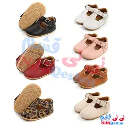 پاپوش نوزادی دخترانه کد 008 | نی نی قشم