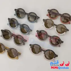 خرید عینک آفتابی بچه گانه قاب گرد UV400 طرح پلنگی - نینی قشم