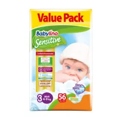 پوشک سایز ۳ (۵۶ عددی) بیبی لینو Babylino