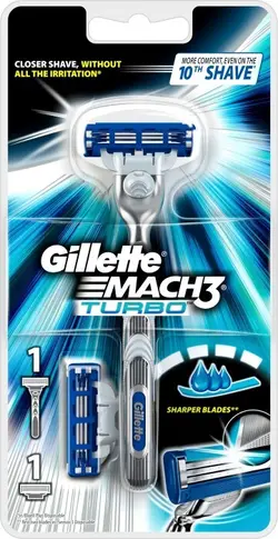 خود تراش ژيلت مدل Mach 3 turbo 2 up