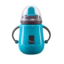 لیوان آبمیوه خوری +9 دسته دار با عایق حرارتی آبی ۲8۰ میل یومه Umee