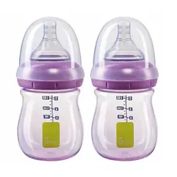 شیشه شیر +0 دو عددی با عایق حرارتی بنفش 160 میل یومه