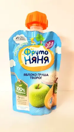 پوره ساندیسی گلابی،سیب سبز به همراه برنج فروتونیا