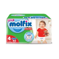 پوشک شورتی 40 عددی مولفیکس ترکیه سایز 4 (Molfix)