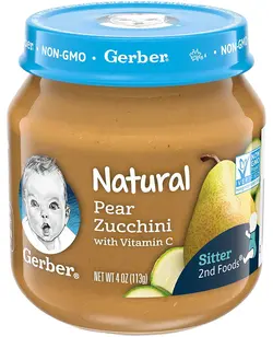 پوره گلابی و کدو سبز گربر Gerber