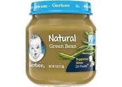 پوره لوبیا سبز گربر Gerber