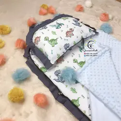 تشک مسافرتی کودک بنددار طرح دایناسور