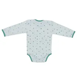 زیردکمه آستین بلند نوزادی مانی نی مدل ماشین سبز