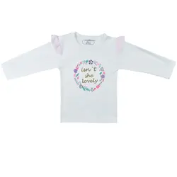 تیشرت آستین بلند نوزادی ارغوان مدل رزی