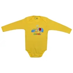 بادی آستین بلند نوزادی اسپیکو مدل فیل و زرافه