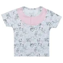 تی شرت آستین کوتاه نوزادی بی بی وان مدل حیوانات