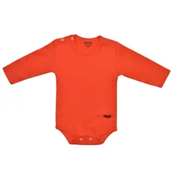 زیردکمه آستین بلند نوزادی بی بی وان مدل رنگی قرمز - نیروان