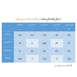 بادی آستین بلند نوزادی بی بی وان مدل تمام چاپ ماشین