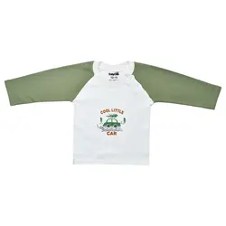 تی شرت آستین بلند نوزادی بی بی وان مدل تمام چاپ ماشین