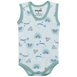 بادی رکابی نوزادی مدل رنگین کمان