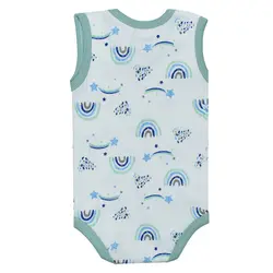 بادی رکابی نوزادی مدل رنگین کمان