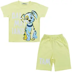 ست تی شرت و شلوارک پسرانه نیروان مدل 2102 -1