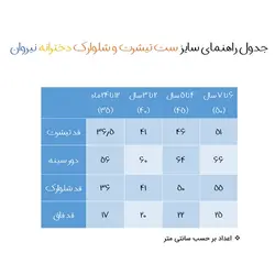 ست تی شرت و شلوارک دخترانه نیروان مدل 2111 -3