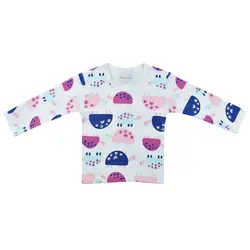 تی شرت آستین بلند نوزادی مدل لاکپشت