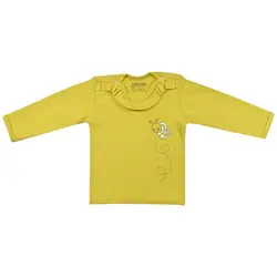 تی شرت آستین بلند نوزادی مانینی مدل گل و زنبور