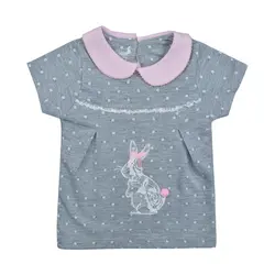 تیشرت کوتاه نوزادی پوشیران مدل خرگوش بامبی