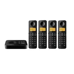 تلفن بیسیم فیلیپس 4گوشی D2154B/FR