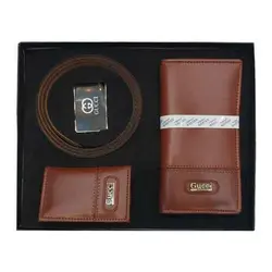 ست هدیه کیف و کمربند چرم Gucci (چرم مصنوعی) - فروشگاه اینترنتی نوآورکالا